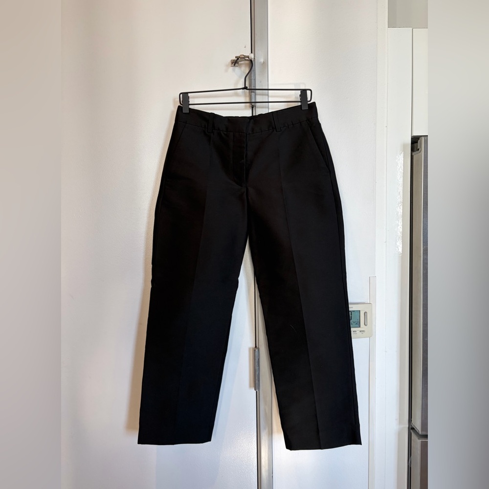 Arket Wmns Elegant Black Trouser Dress Pants